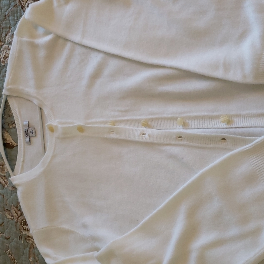 Winter white cardigan